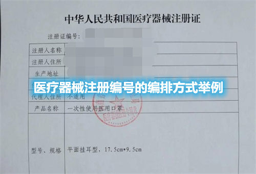 醫療器械注冊編號的編排方式舉例(圖1)
