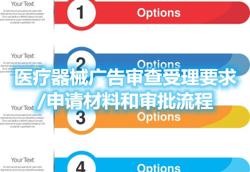 醫療器械廣告審查受理要求/申請材料和審批流程