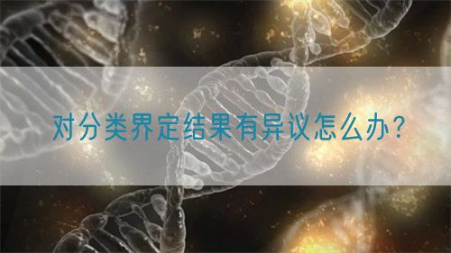 對(duì)分類界定結(jié)果有異議怎么辦？(圖1)