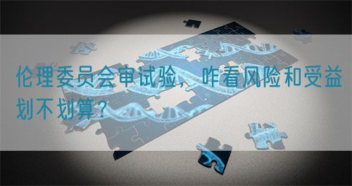倫理委員會審試驗，咋看風險和受益劃不劃算？(圖1)