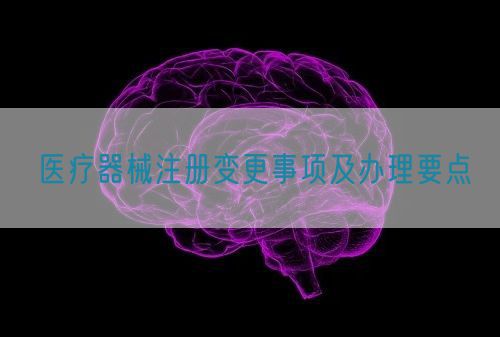 醫療器械注冊變更事項及辦理要點(圖1)